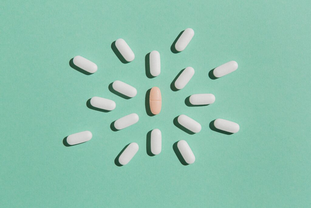 top-view-assortment-medical-drugs-table